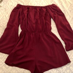 Maroon romper from Target!
